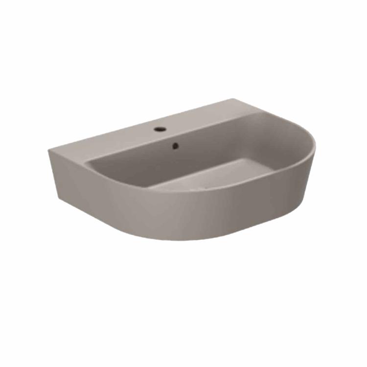 Forma 65 håndvask m/hanehul, Taupe