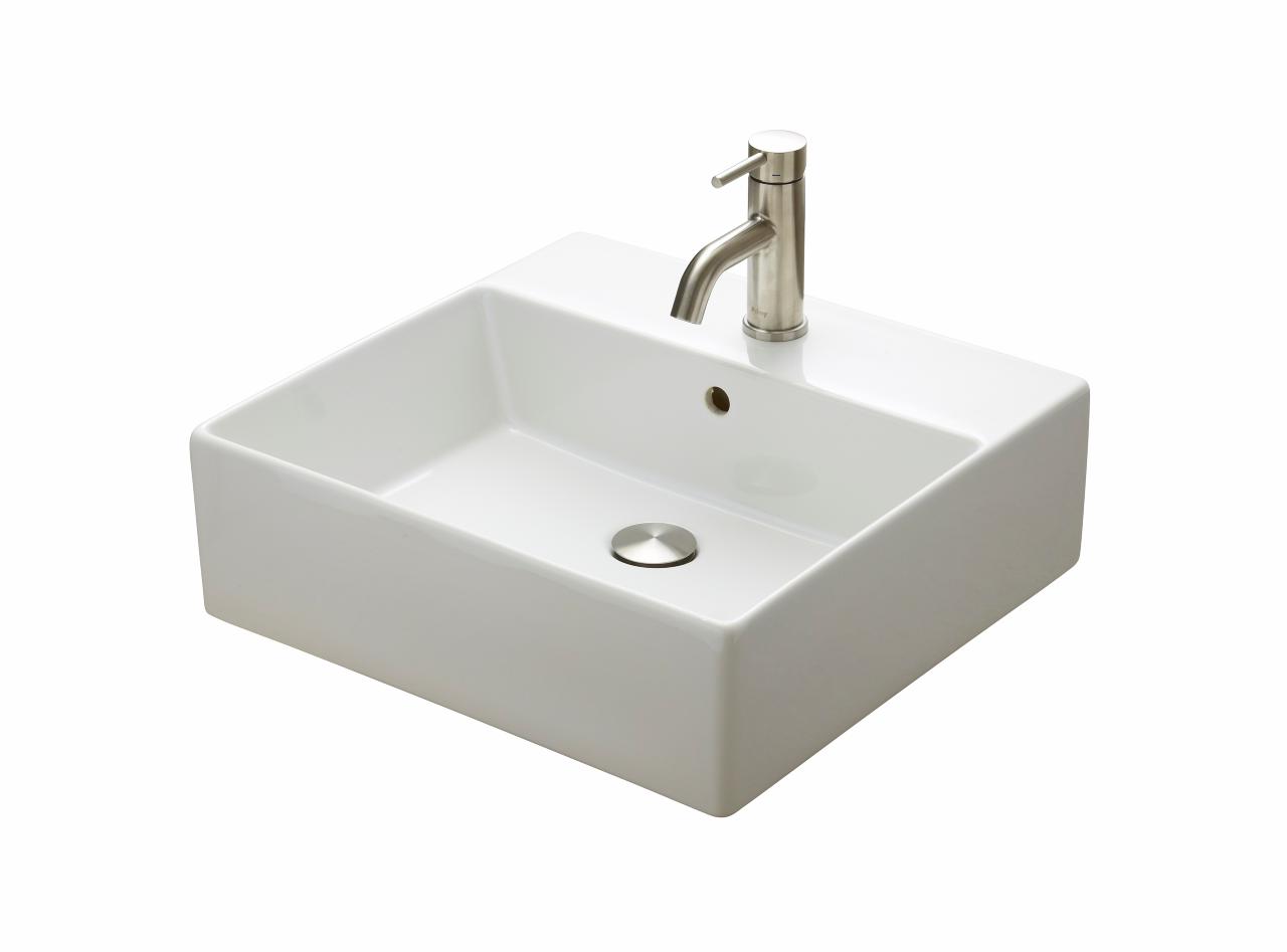 Boxo 1010 Slim porcelænshåndvask, Hvid