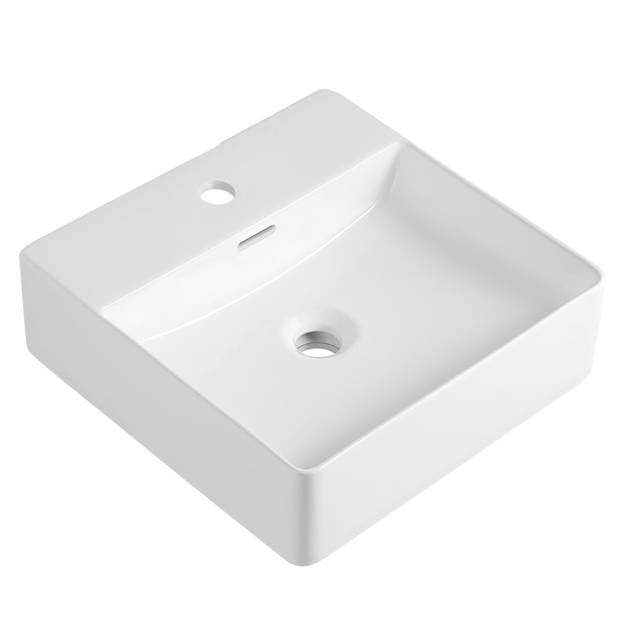 Boxo 420 porcelænshåndvask, Hvid