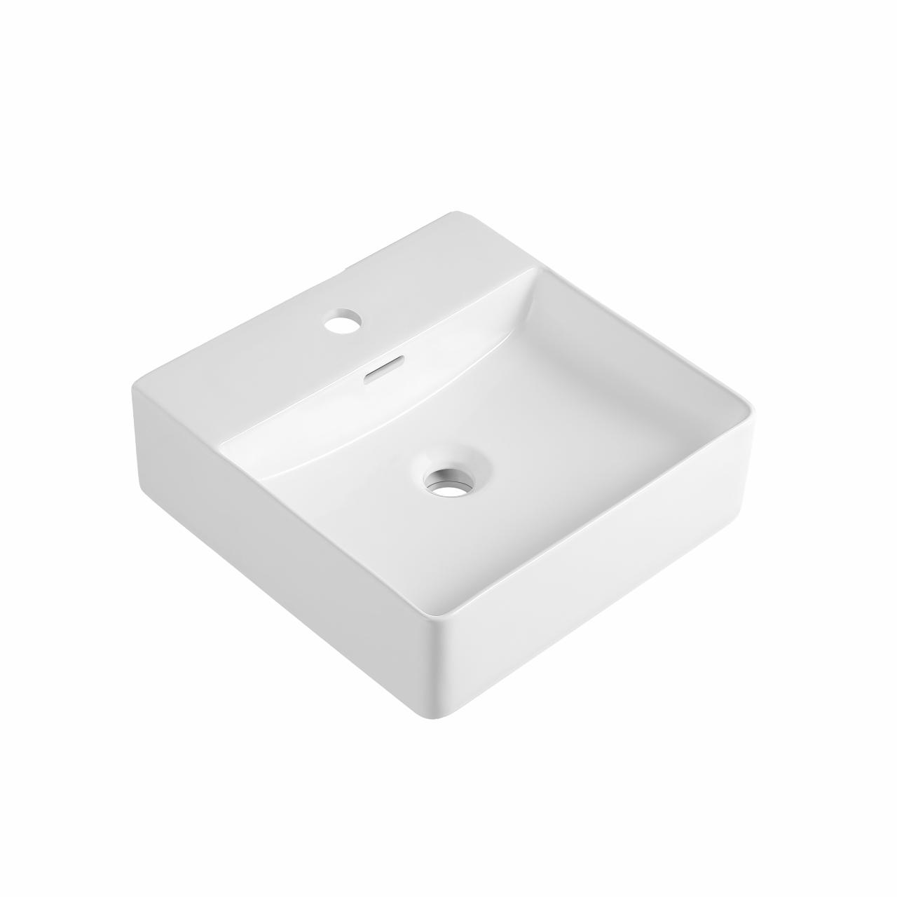 Boxo 420 porcelænshåndvask, Hvid