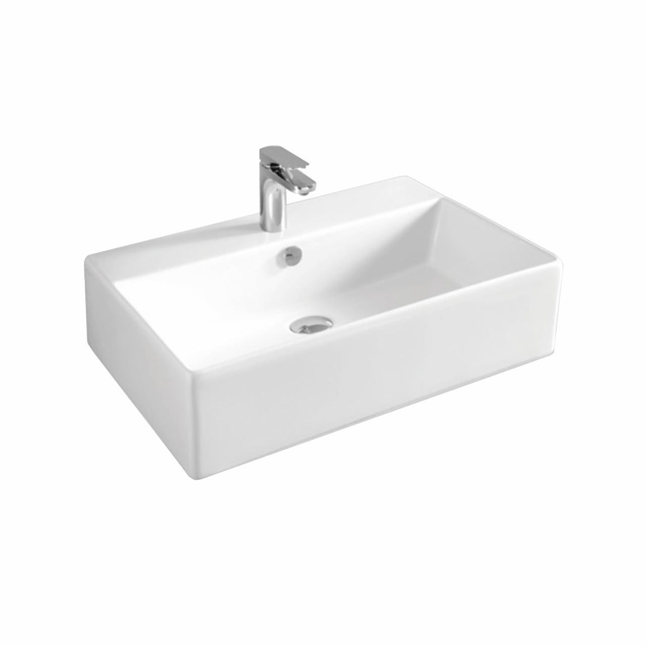 Boxo 1015 Slim porcelænshåndvask, Hvid