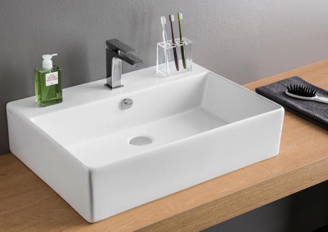 Boxo 1015 Slim porcelænshåndvask, Hvid