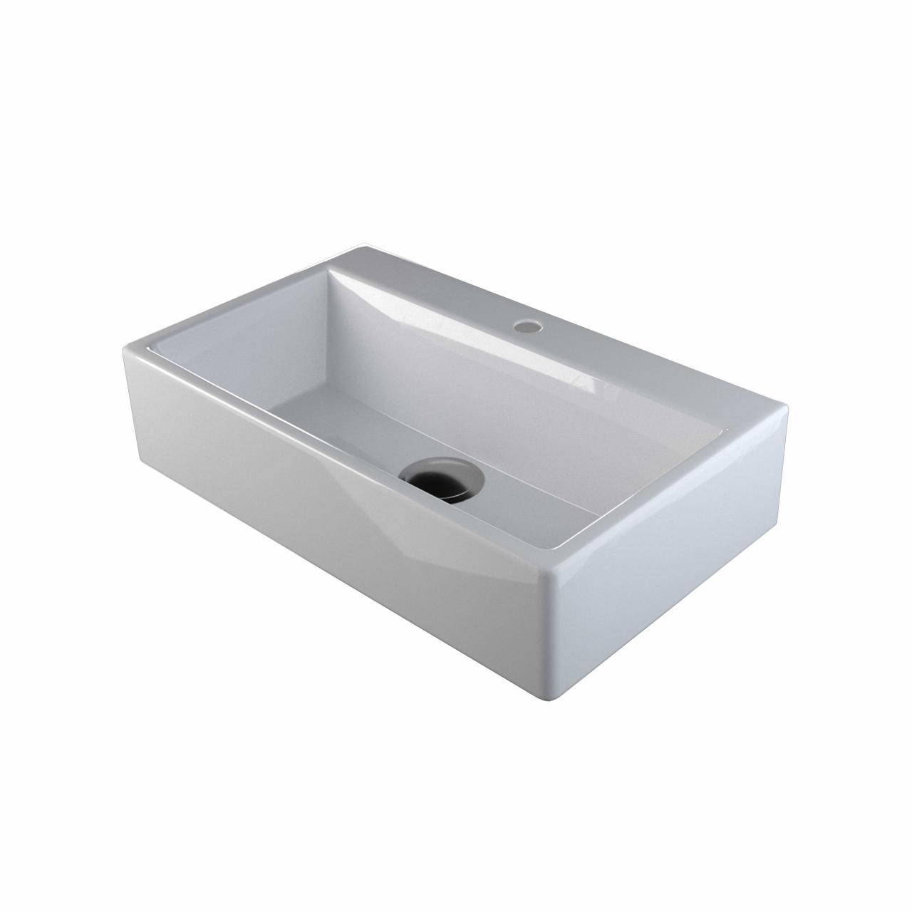 Boxo 1080 Slim porcelænshåndvask, Hvid