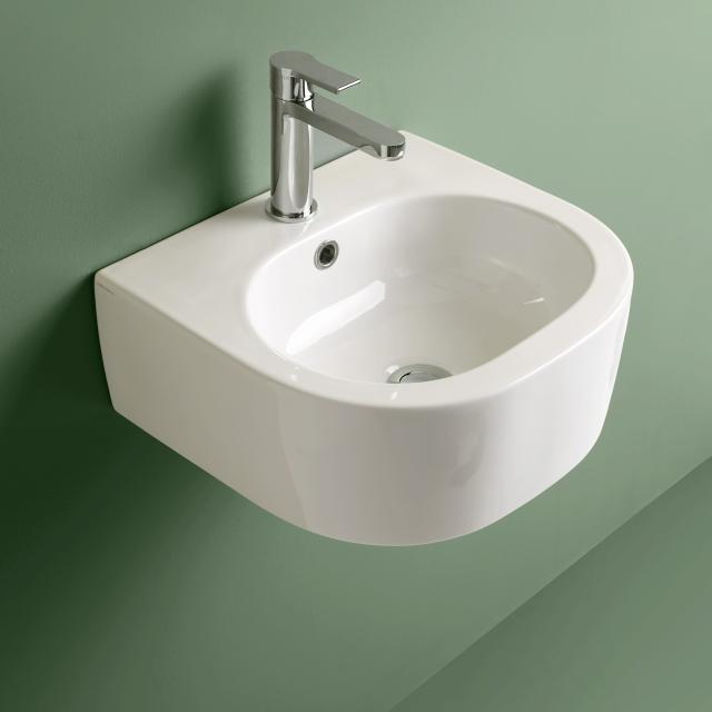 Flo 40 porcelænshåndvask, Hvid