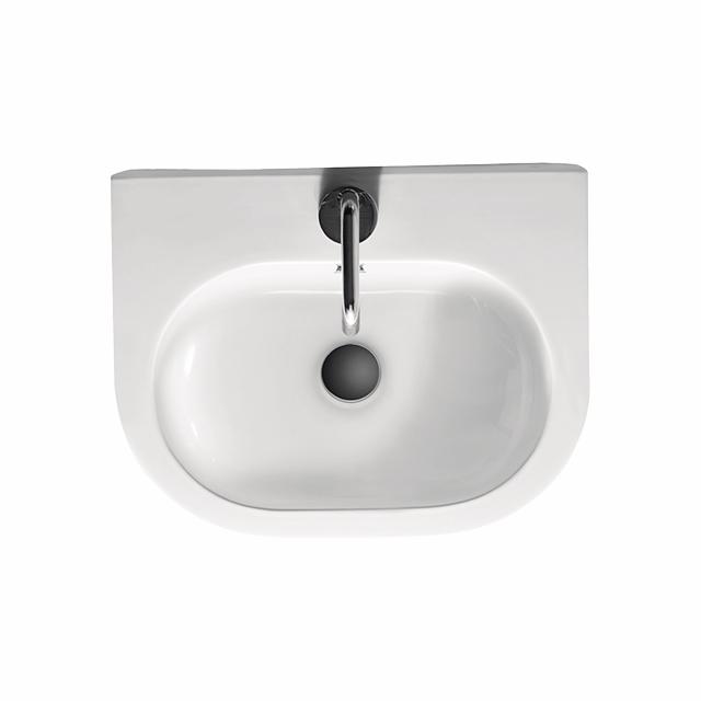 Flo 50 porcelænshåndvask, Hvid