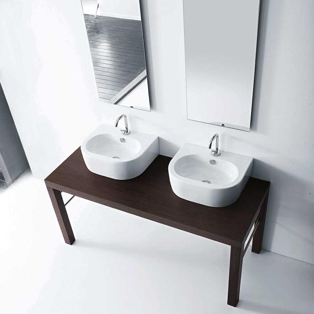 Flo 50 porcelænshåndvask, Hvid