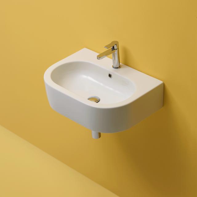 Flo 50 porcelænshåndvask, Hvid