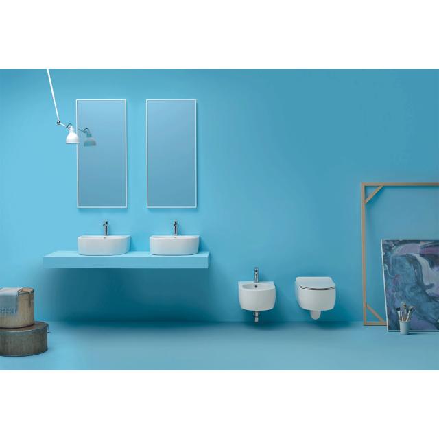 Flo 50 porcelænshåndvask, Hvid