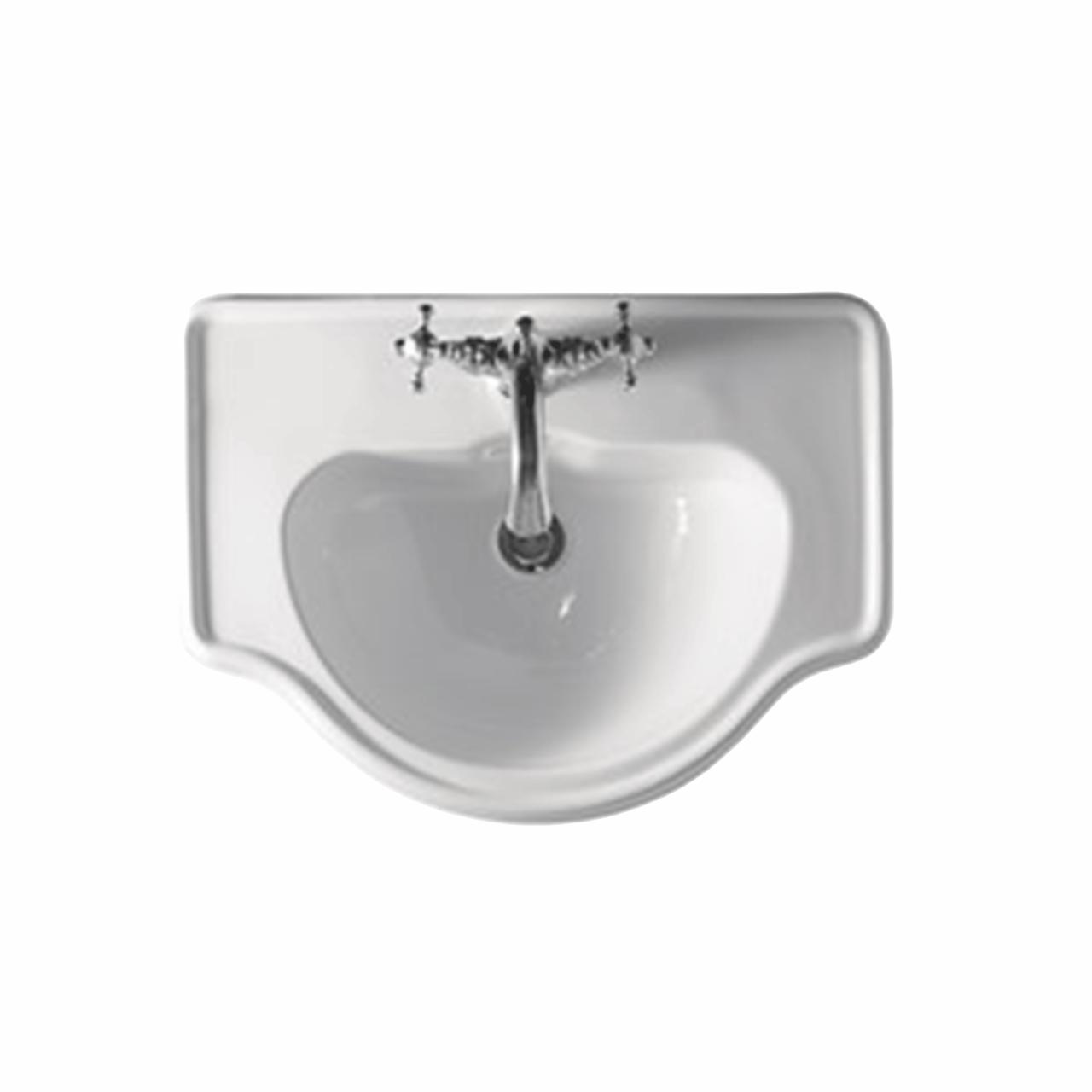 Retro 62 porcelænshåndvask, Hvid