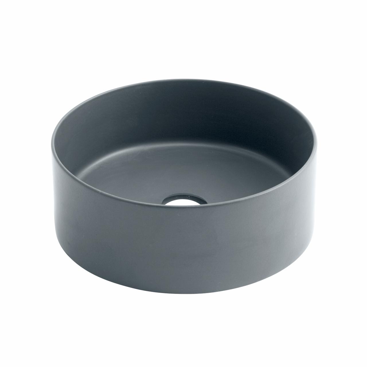 Mate slim Ø40 porcelænshåndvask, Matgrå