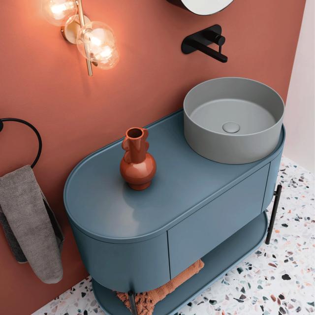 Mate slim Ø40 porcelænshåndvask, Matgrå