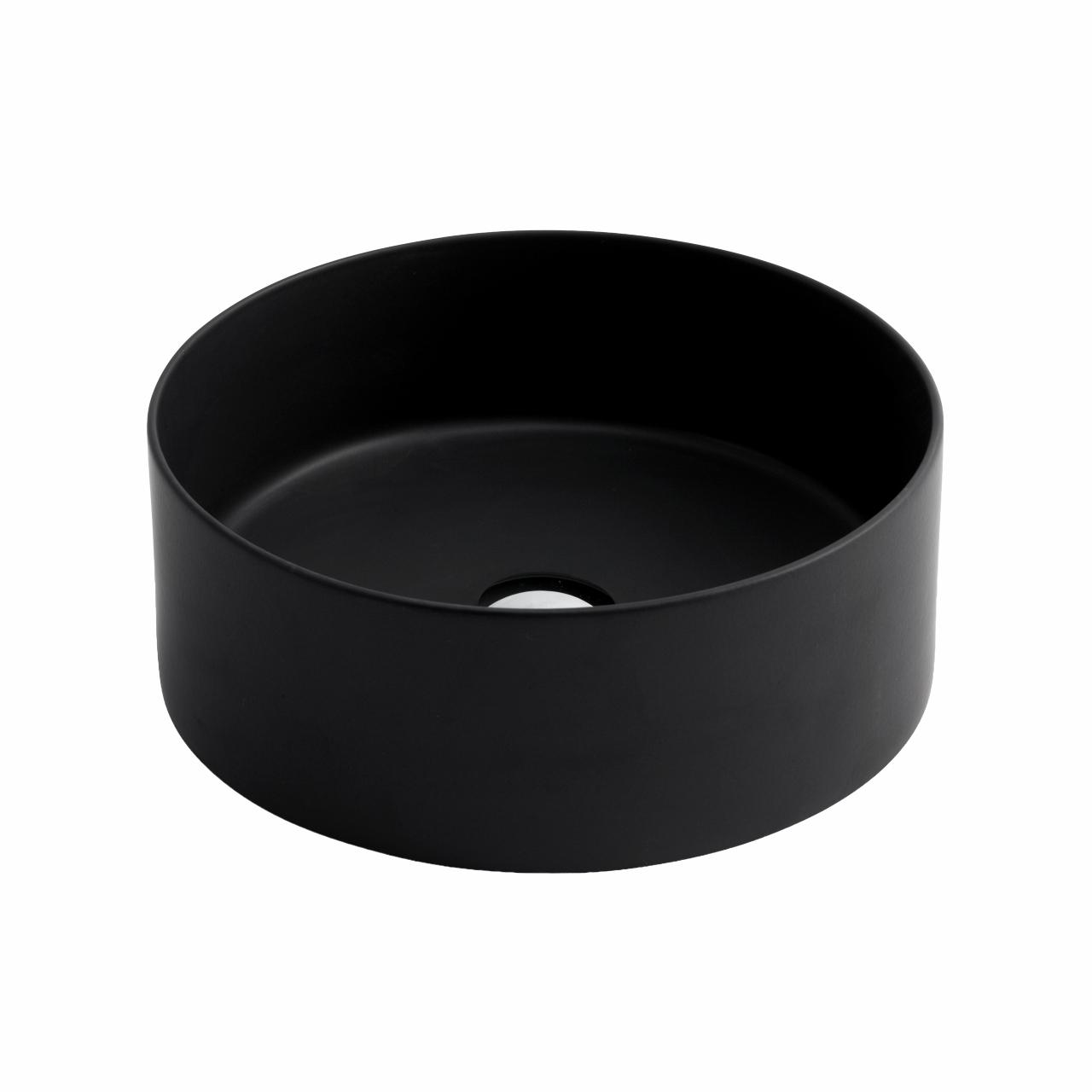 Mate slim Ø40 porcelænshåndvask, Matsort