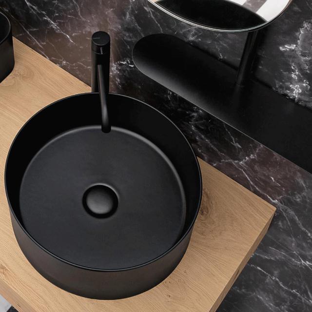 Mate slim Ø40 porcelænshåndvask, Matsort