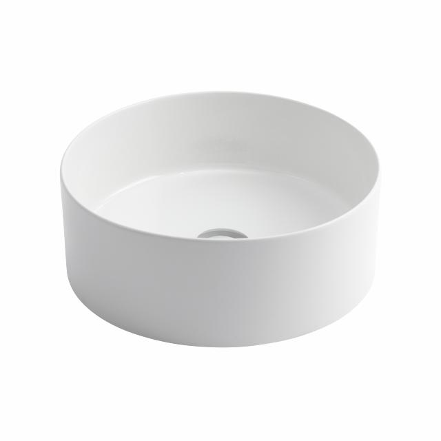 Mate slim Ø40 porcelænshåndvask, Hvid
