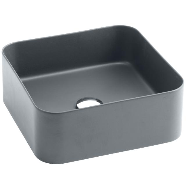Mate slim 40x40 porcelænshåndvask, Matgrå