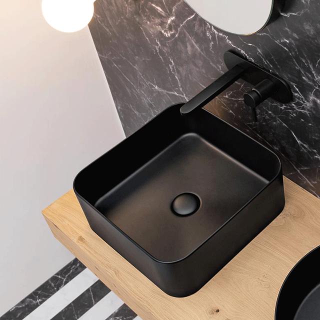 Mate slim 40x40 porcelænshåndvask, Matsort