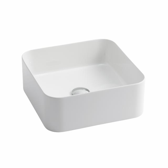 Mate slim 40x40 porcelænshåndvask, Hvid