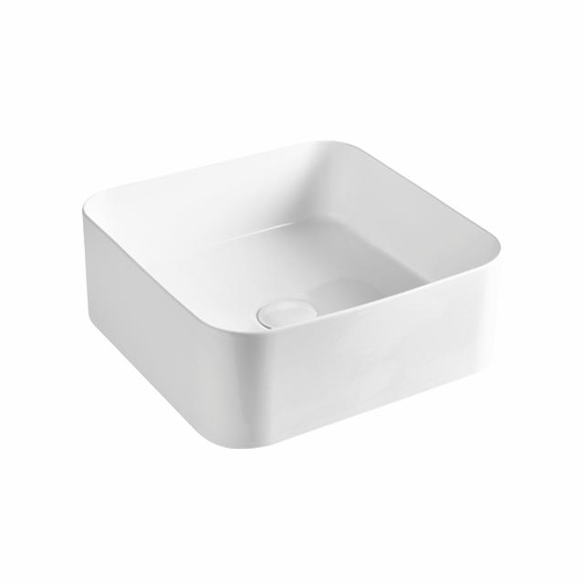 Mate slim 40x40 porcelænshåndvask, Hvid