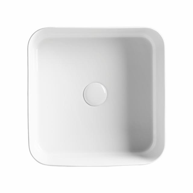 Mate slim 40x40 porcelænshåndvask, Hvid