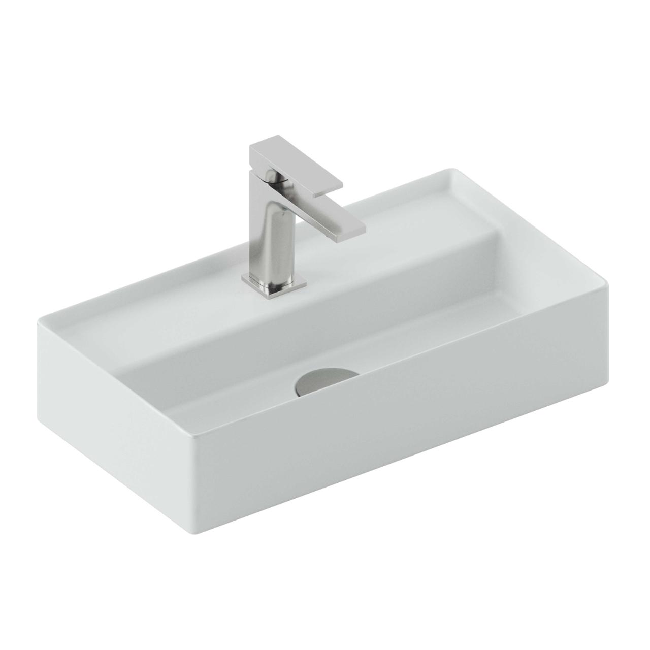 Scalino 50x27 porcelænshåndvask, Hvid