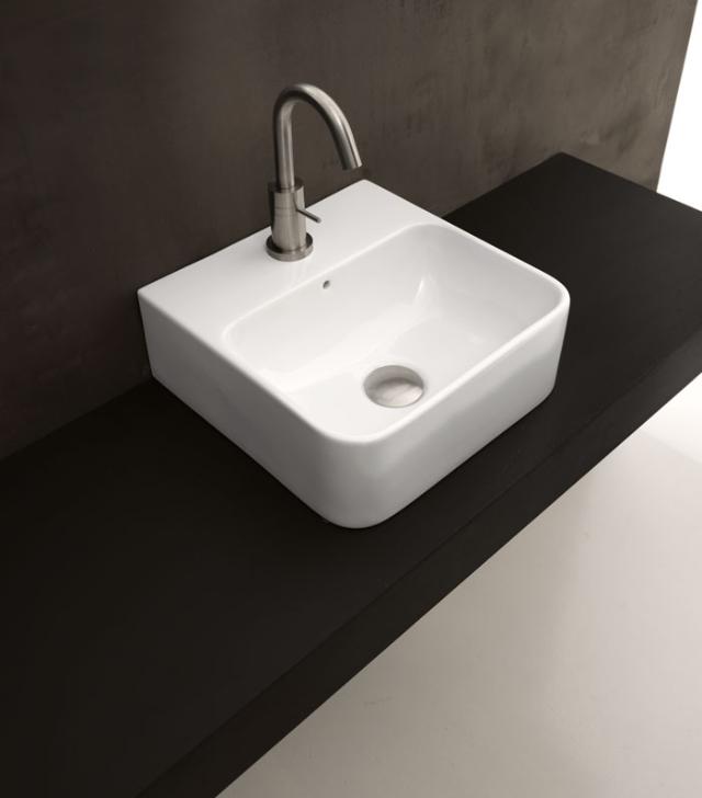 Axa 1020 Normal porcelænshåndvask, Hvid