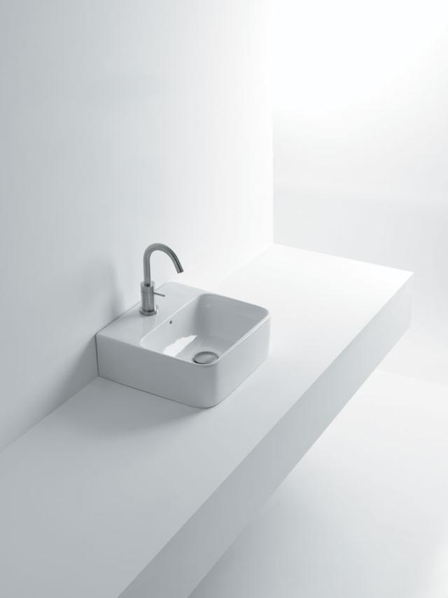 Axa 1020 Normal porcelænshåndvask, Hvid