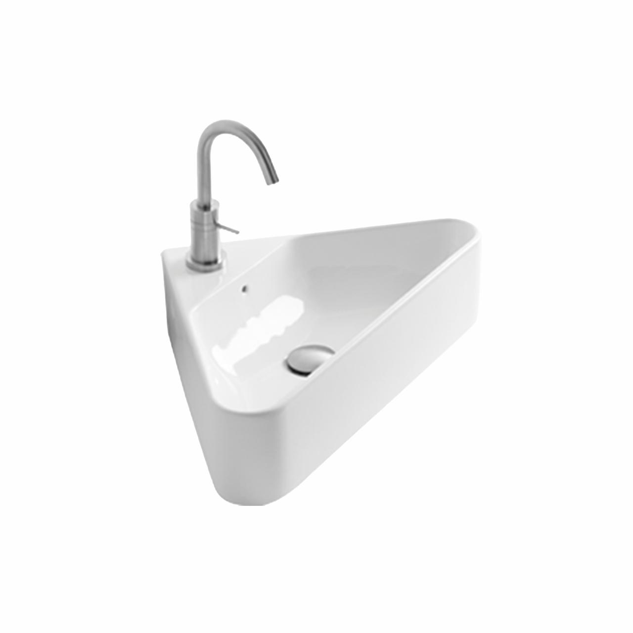 Lavabo Corner porcelænshåndvask, Hvid