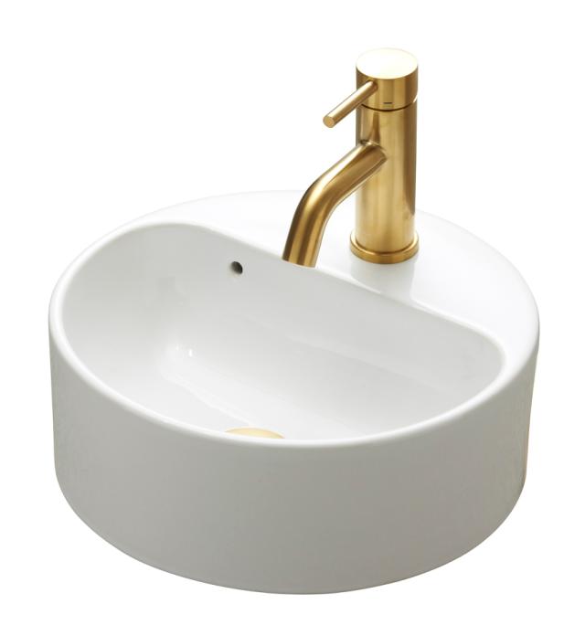 Axa Rondo 1035 Normal porcelænshåndvask, Hvid