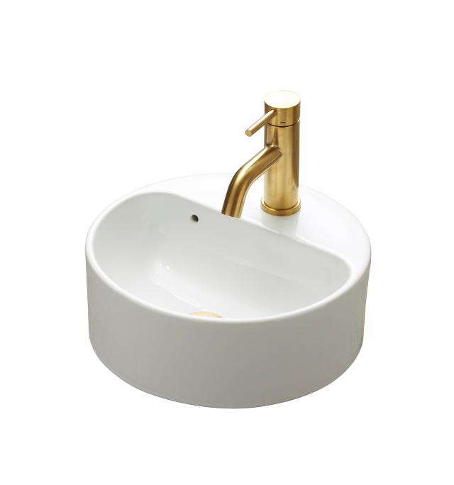 Lavabo Rondo 1035 porcelænshåndvask, Hvid