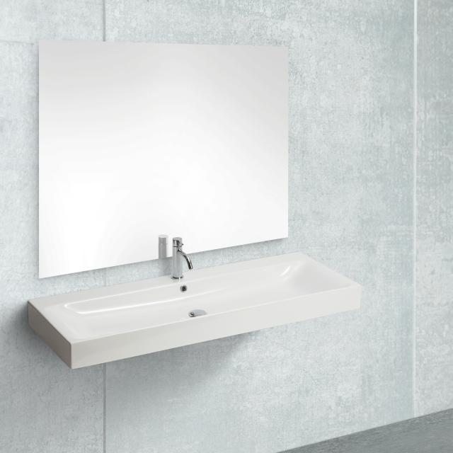 Cento 120 porcelænshåndvask, Hvid