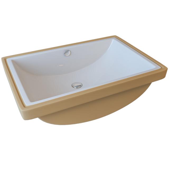 Lavabo Gino 59UH porcelænshåndvask, Hvid