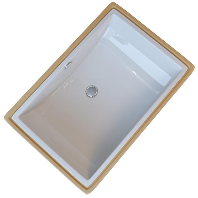 Lavabo Gino 59UH porcelænshåndvask, Hvid
