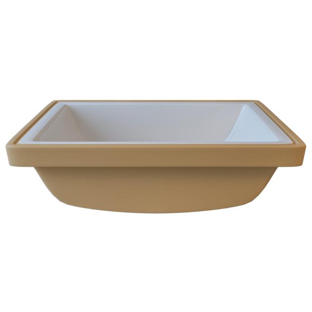 Lavabo Gino 59UH porcelænshåndvask, Hvid