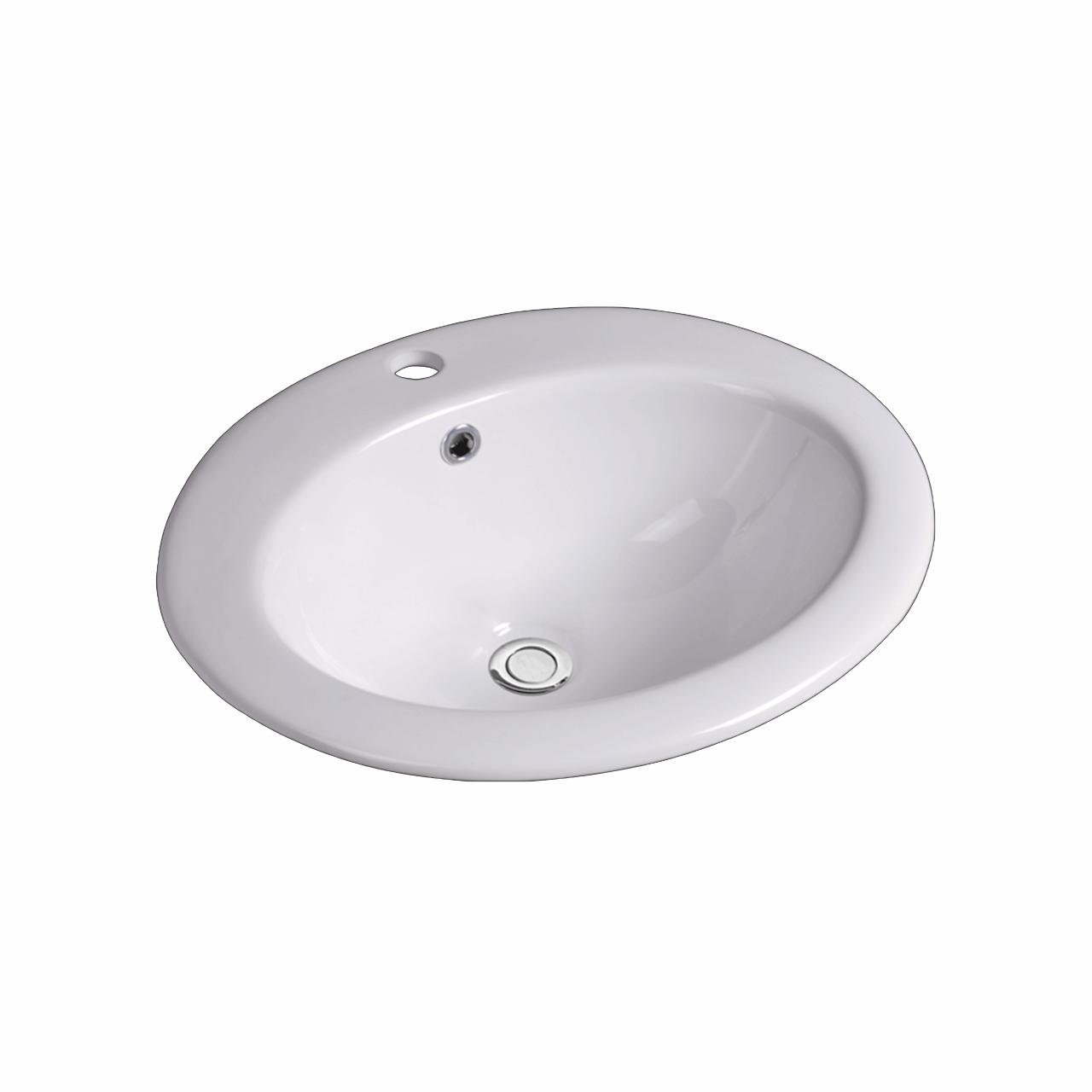 Gino 51 porcelænshåndvask, Hvid