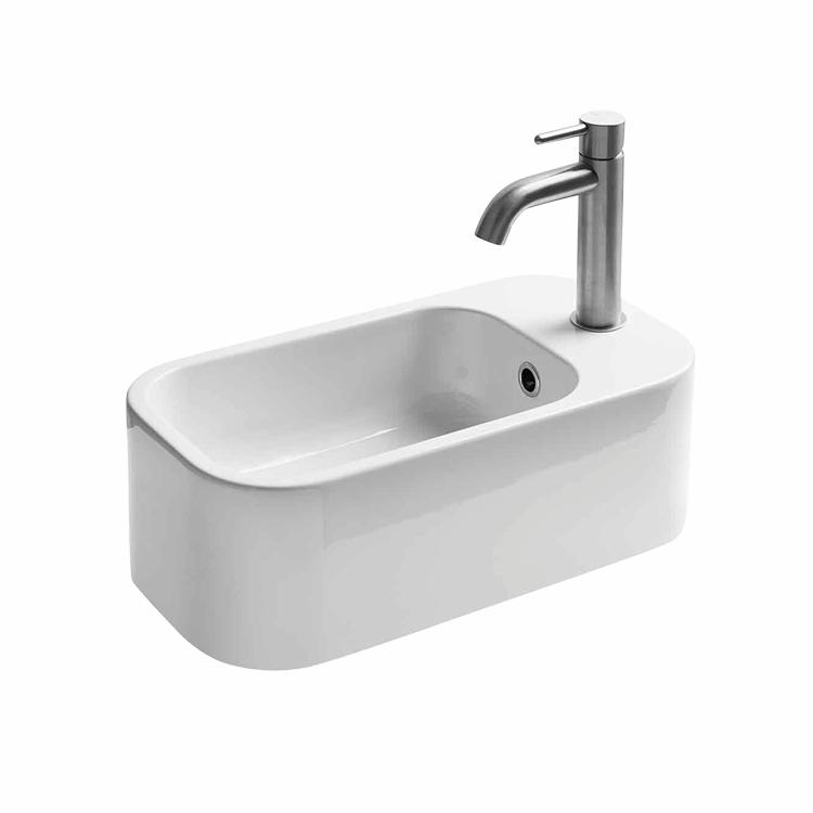 Cosa 25 håndvask m/hanehul, Hvid