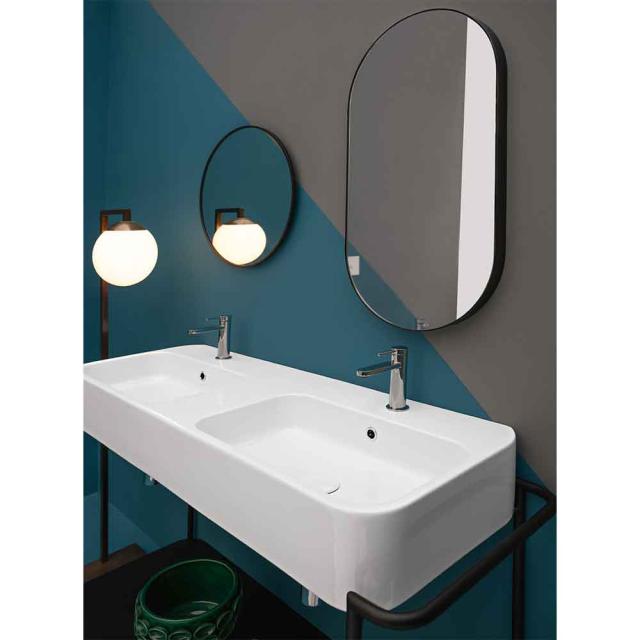 Cosa 120 dobb. håndvask m/hanehul, Hvid