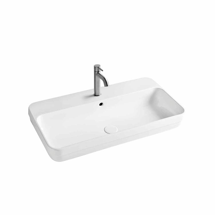 Legacy 100 håndvask m/hanehul, Hvid