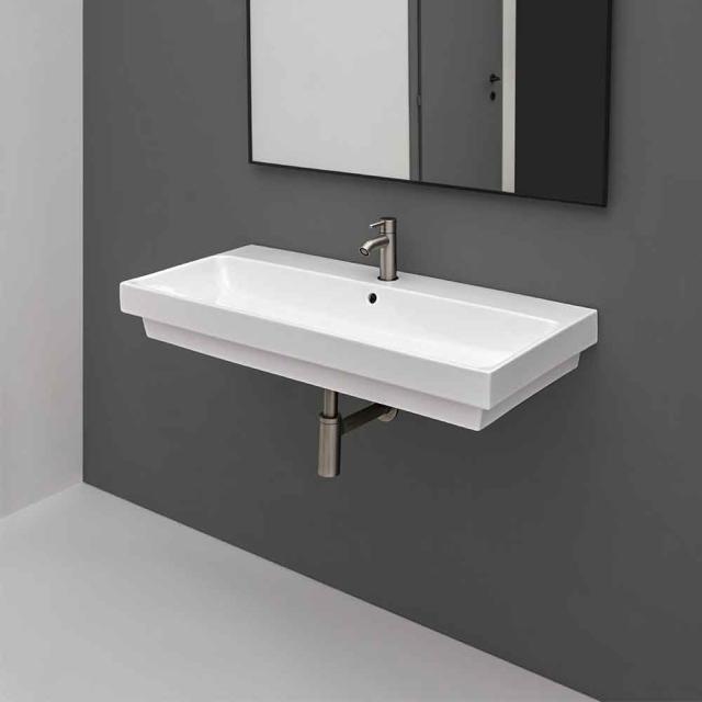 Lavabo 100 håndvask m/hanehul, Hvid