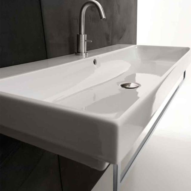 Lavabo 100 håndvask m/hanehul, Hvid