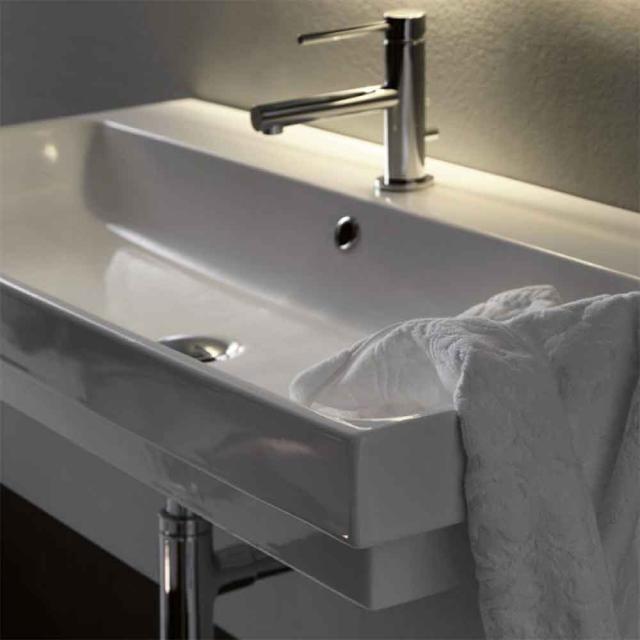 Lavabo 100 håndvask m/hanehul, Hvid