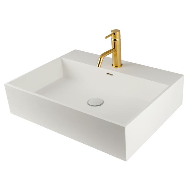 Solid Surface 60 håndvask, Hvid