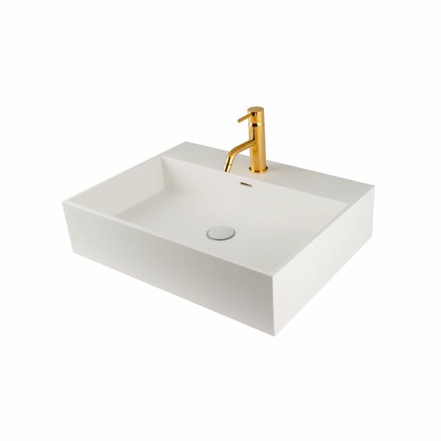 Solid Surface 60 håndvask, Hvid