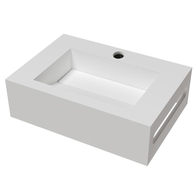 Bari Solid Surface 35x50 håndvask, Hvid