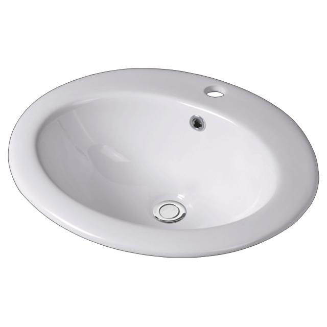 Studio 510 porcelænshåndvask m/hanehul, Hvid