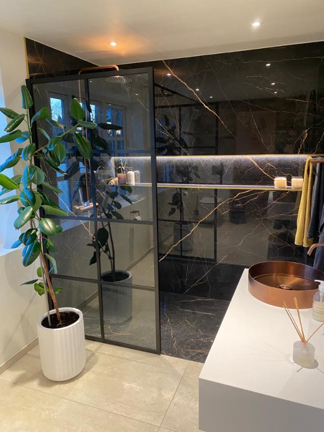 Walk In glasbrusevæg 100x200, Matsort