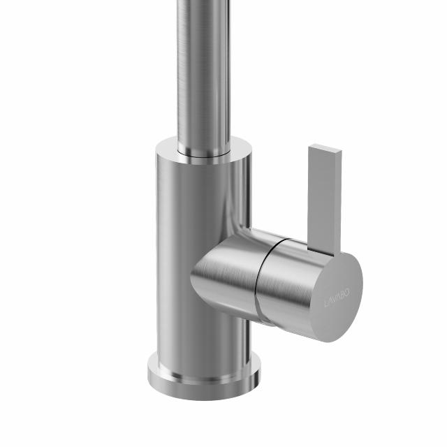 Kubus 140 RS Square køkkenarmatur, Rustfrit stål