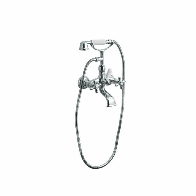 Retro to-grebs badekararmatur, Krom