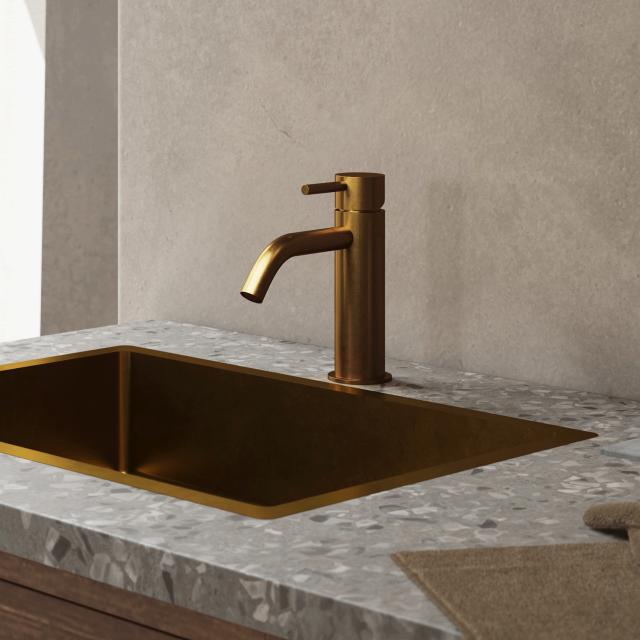 Lavabo Mira 040 håndvaskarmatur, Bruneret massiv messing