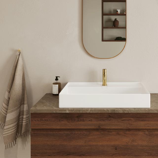 Mira 040 håndvaskarmatur, Massiv messing