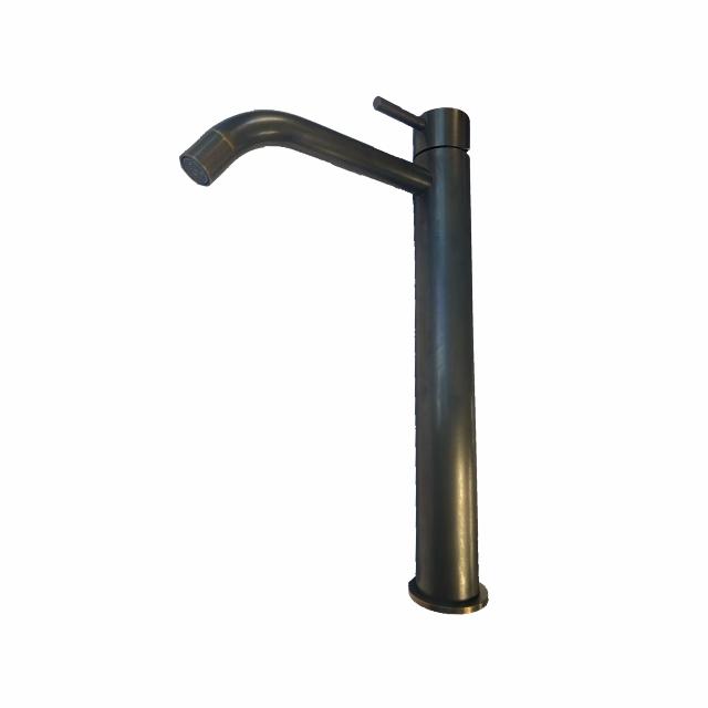 Mira 050 håndvaskarmatur høj model, Bruneret massiv messing